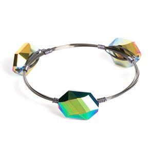 Oil Spill Gemstone Bangle